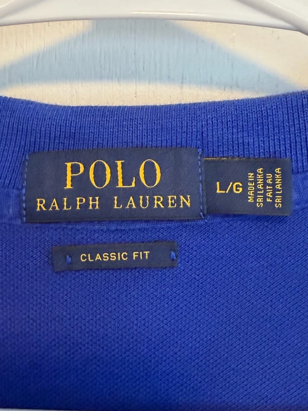 Ralph Lauren Polo Shirt in Royal Blue with Orange Pony